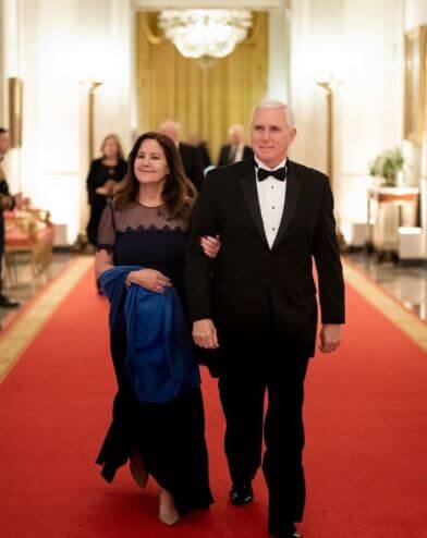 John Batten's daughter, Karen Pence, with her husband, Mike Pence